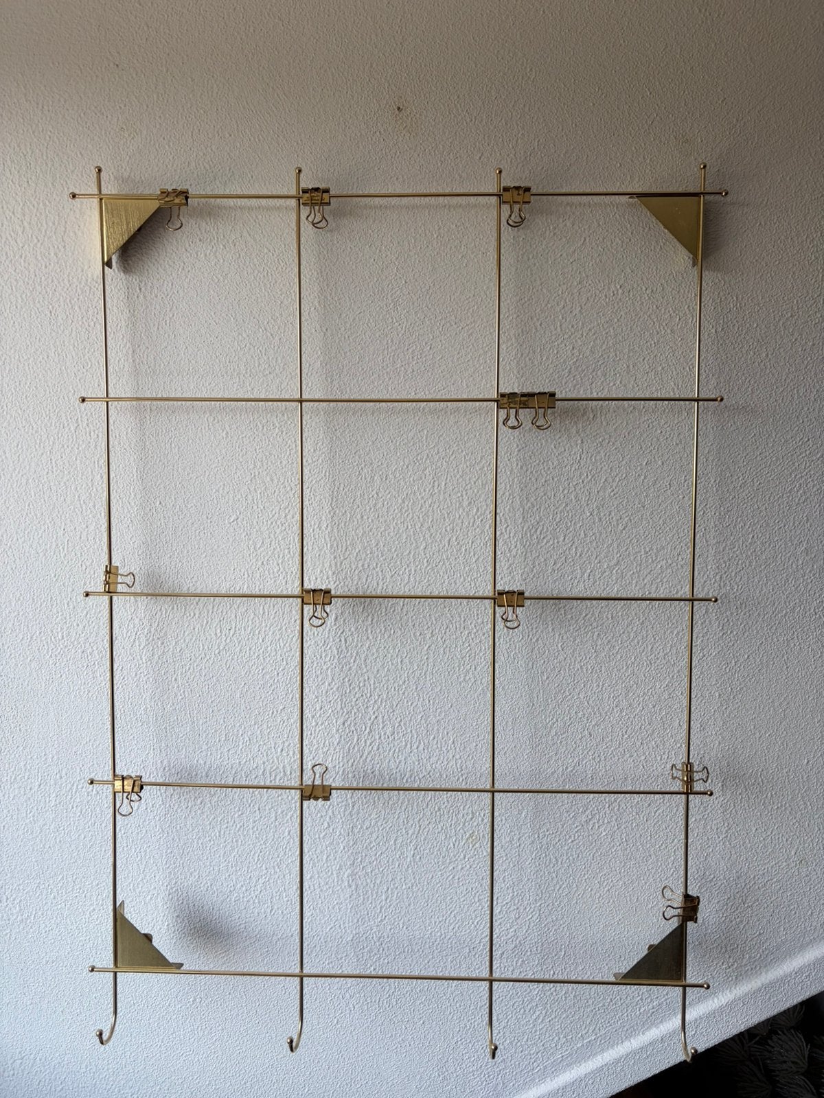 Gouden wandrekje met klemmetjes, Ophalen, Gebruikt