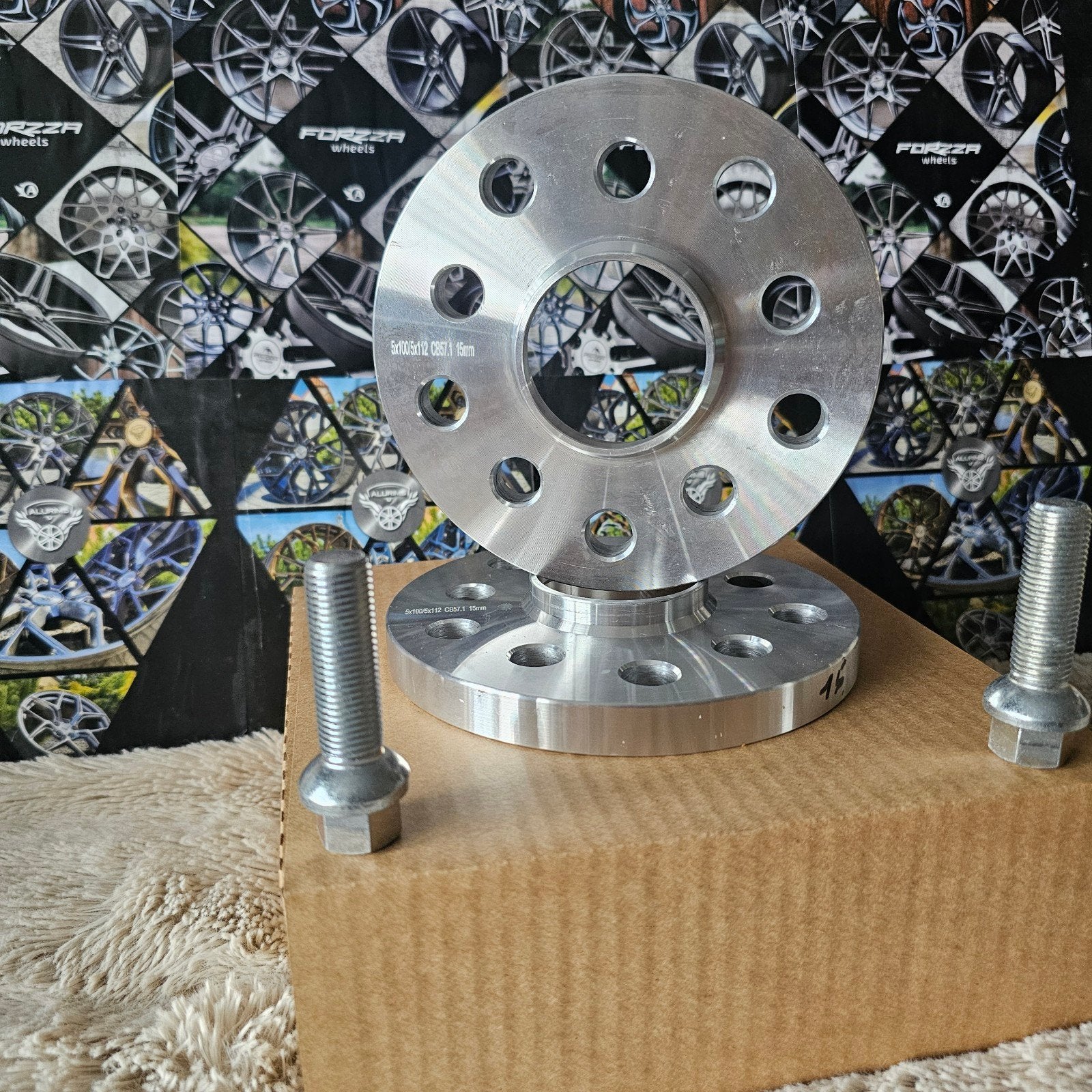 Spoorverbreders spacers vw Golf 8 5x112 57,1 15mm, Ophalen of Verzenden
