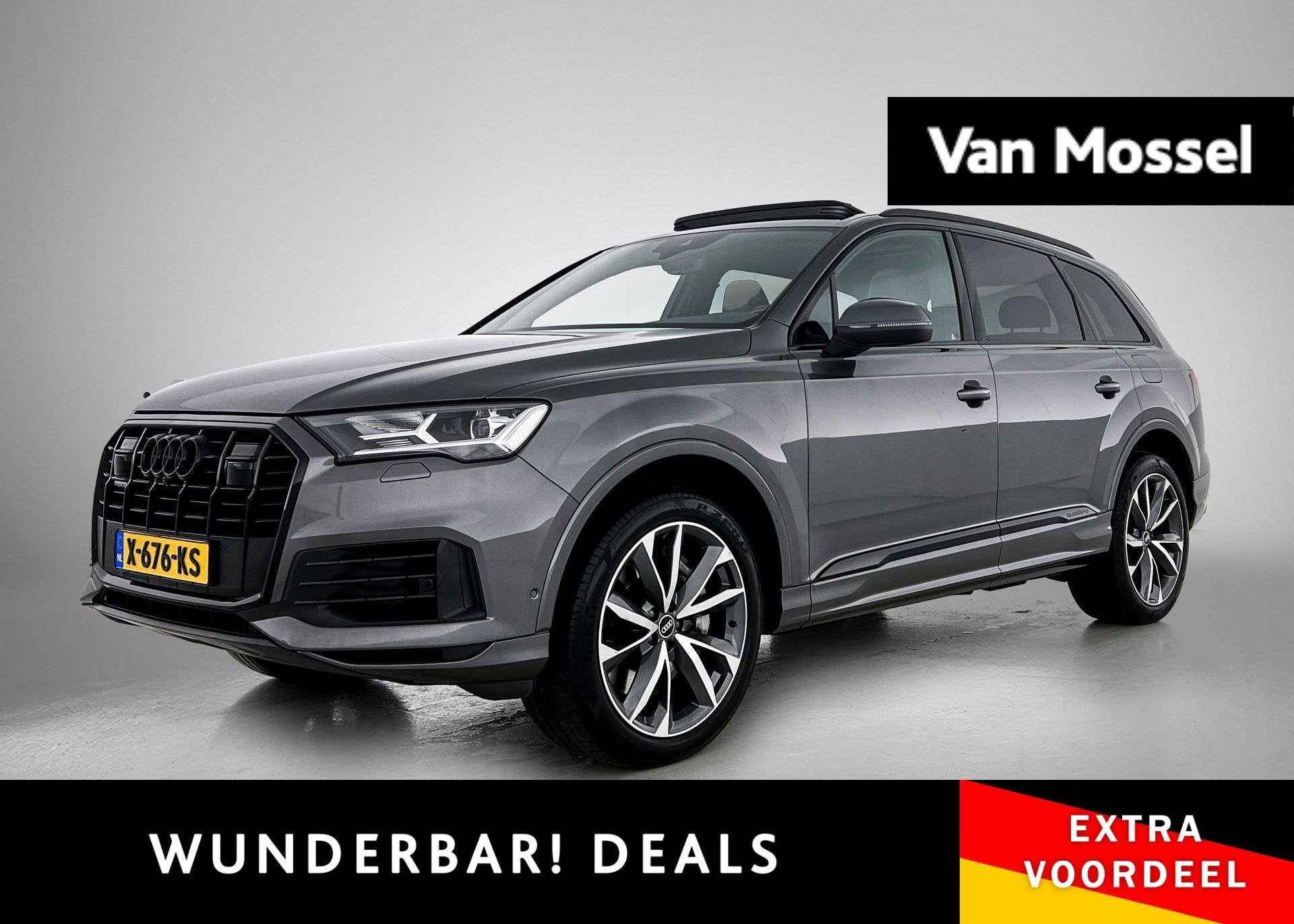Audi Q7 55 TFSI e quattro Pro Line 381 PK | S-line | Panoram, Auto's, Audi, 12 maanden, 14 kWh, Gebruikt, 2995 cc