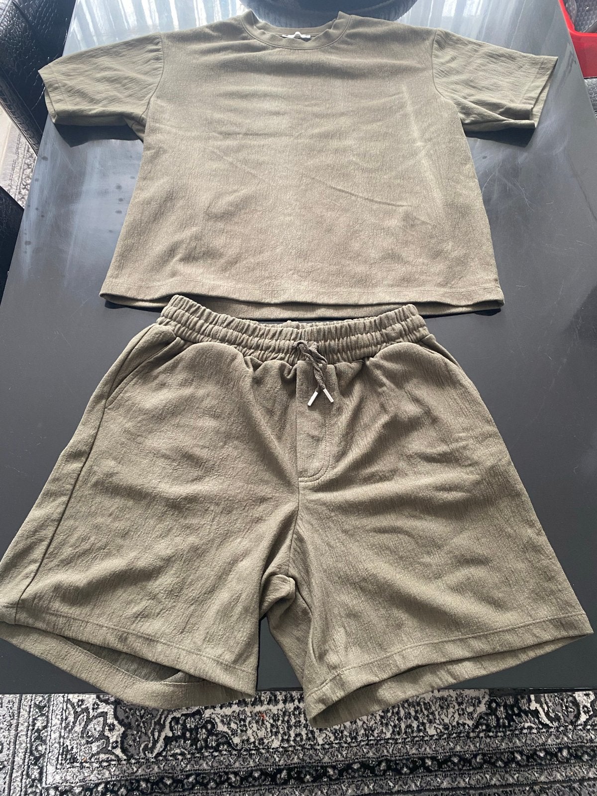 Zara tweedelig setje - T-shirt en korte broek, Ophalen of Verzenden, Zo goed als nieuw, Groen