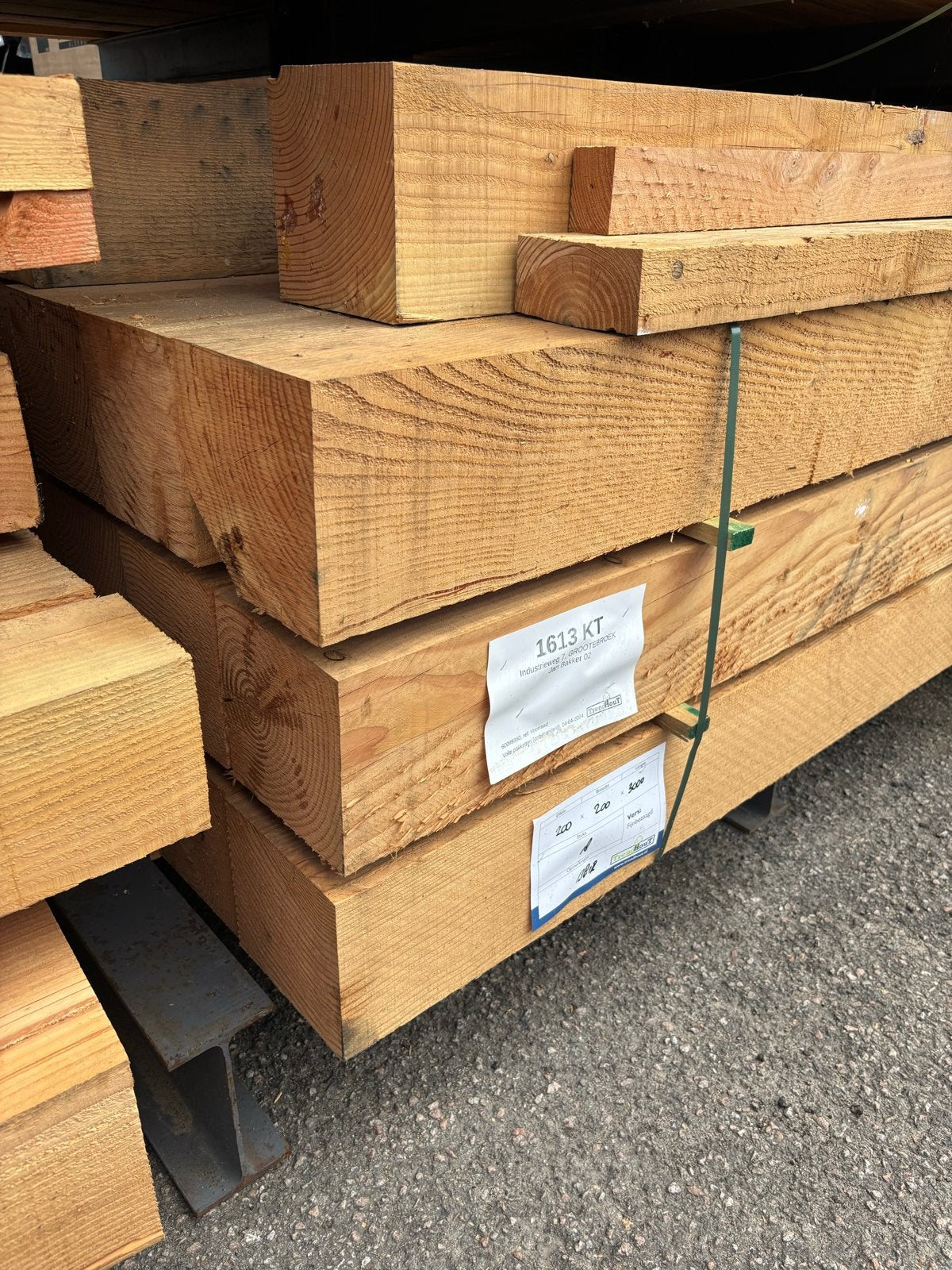 Douglas palen 200x200x3000mm, Ophalen of Verzenden, Nieuw, 250 cm of meer, Palen