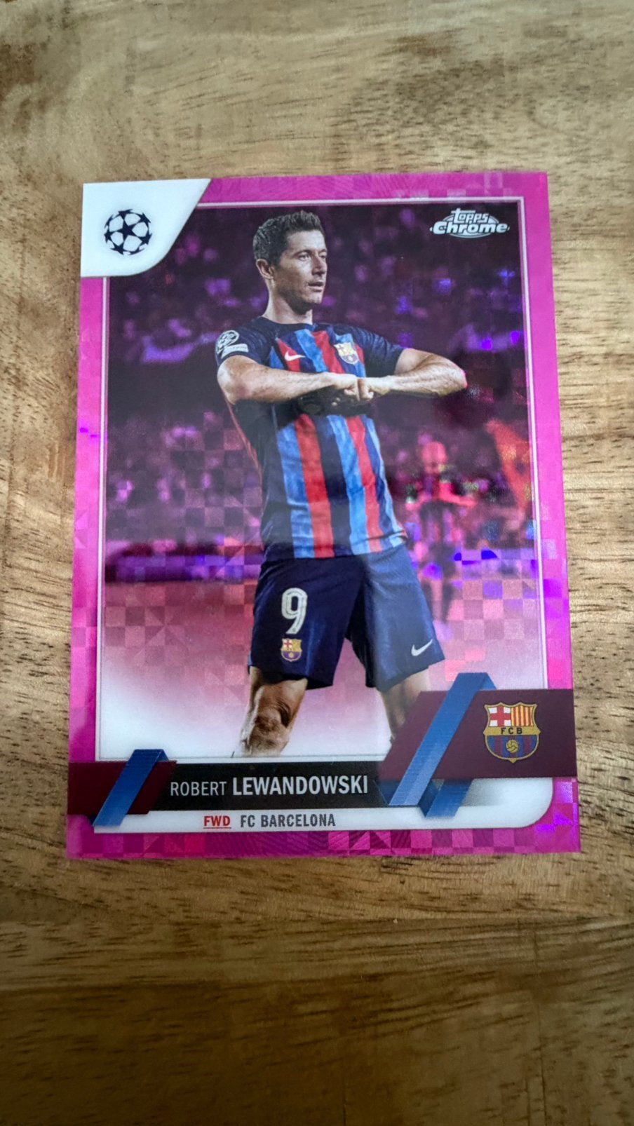 Lewandowski /250 topps chrome, Ophalen of Verzenden, Zo goed als nieuw, Buitenlandse clubs, Spelerskaart