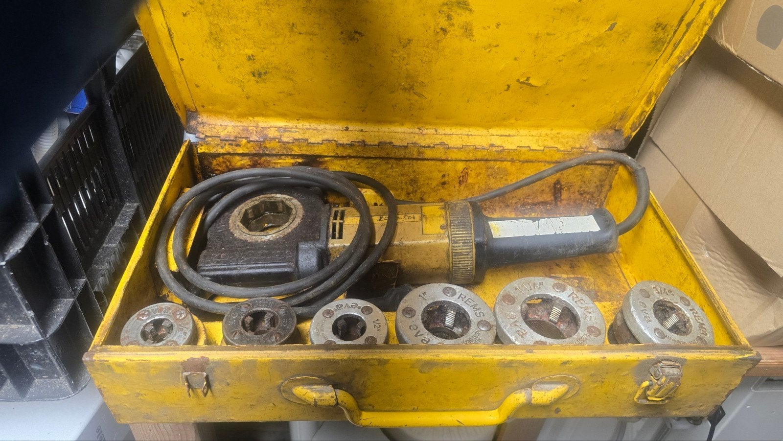 REMS AMIGO elektrische Draadsnij-ijzer draadsnijmachine, Ophalen, Gebruikt