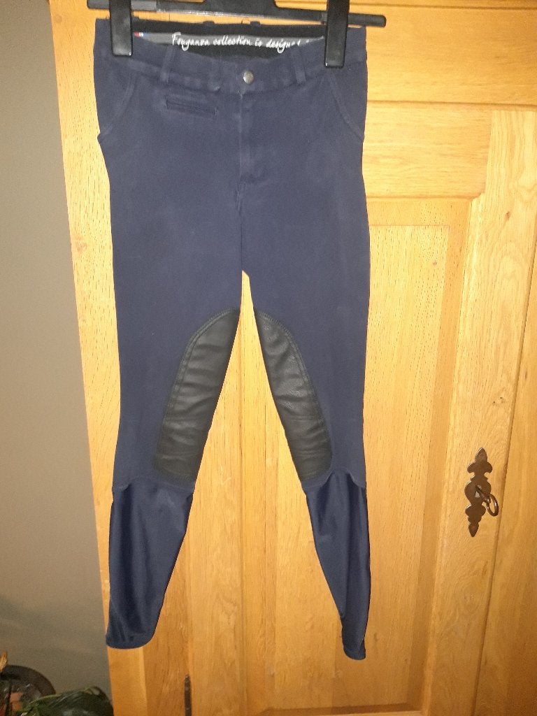 Paardrij broek, Dieren en Toebehoren, Blauw, Kinderen, Dressuur, Fouganza