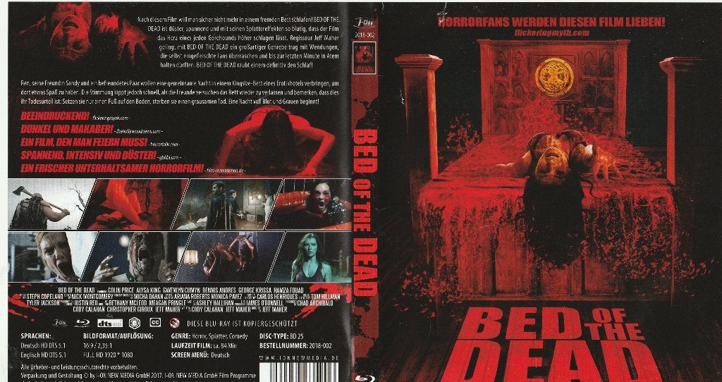 Bed of the dead blu ray ( engels -duits), Cd's en Dvd's, Horror, Vanaf 16 jaar, Film, Ophalen of Verzenden