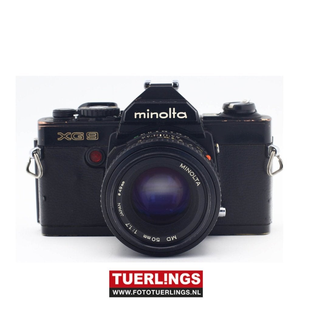 Minolta XG-9 + Minolta MD 50mm f1.7, Ophalen of Verzenden, Refurbished, Spiegelreflex, Minolta