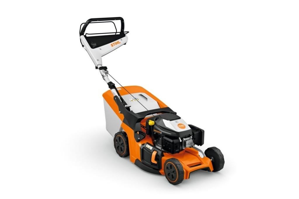 Aanbieding Stihl benzine grasmaaier 46cm, Ophalen, Cirkelmaaier, Nieuw, Benzine-grasmaaier
