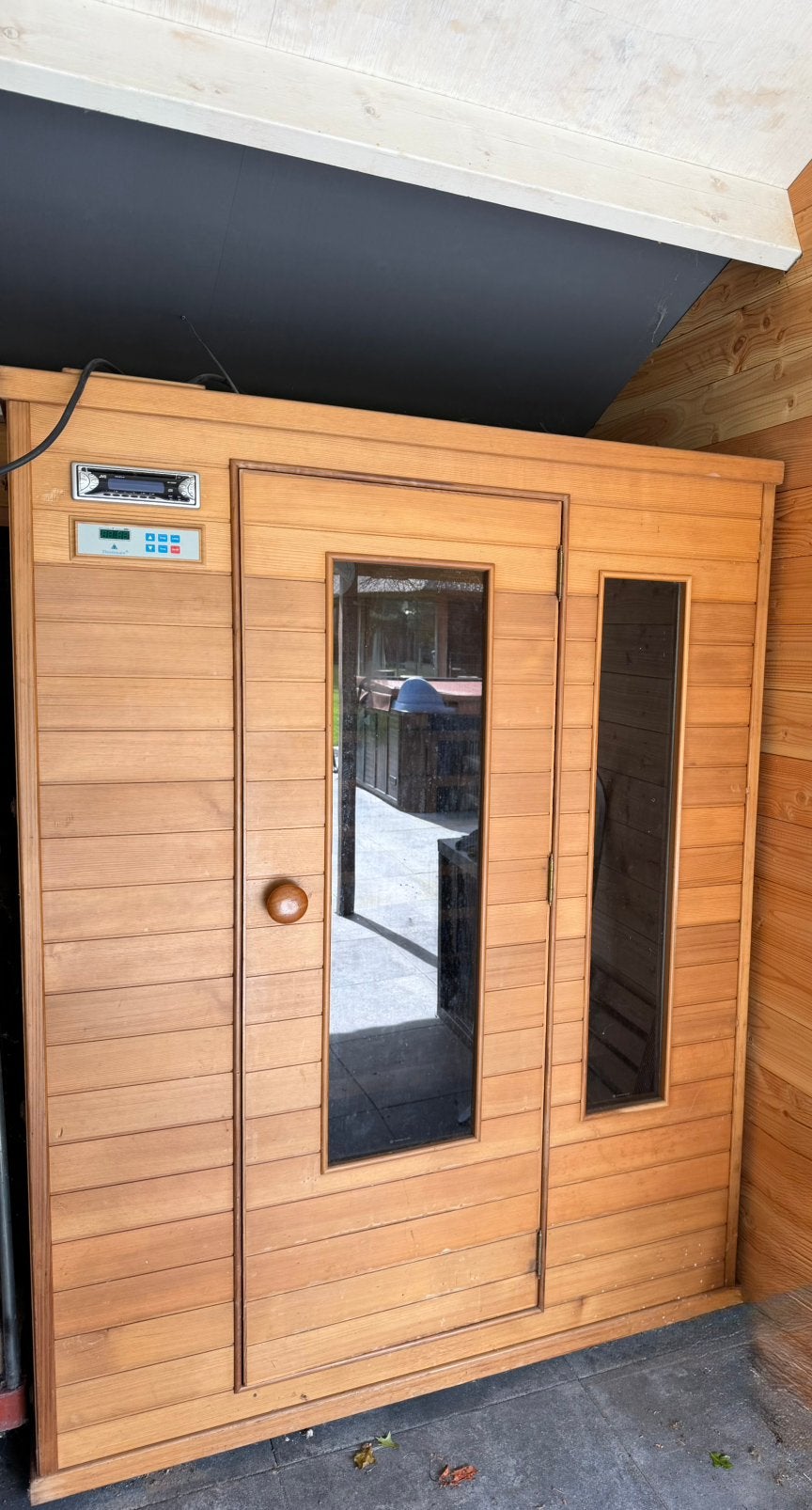 Compacte 2-persoons Infrarood Sauna - 220V, Sport en Fitness, Sauna, Ophalen, Gebruikt, Infrarood, Complete sauna