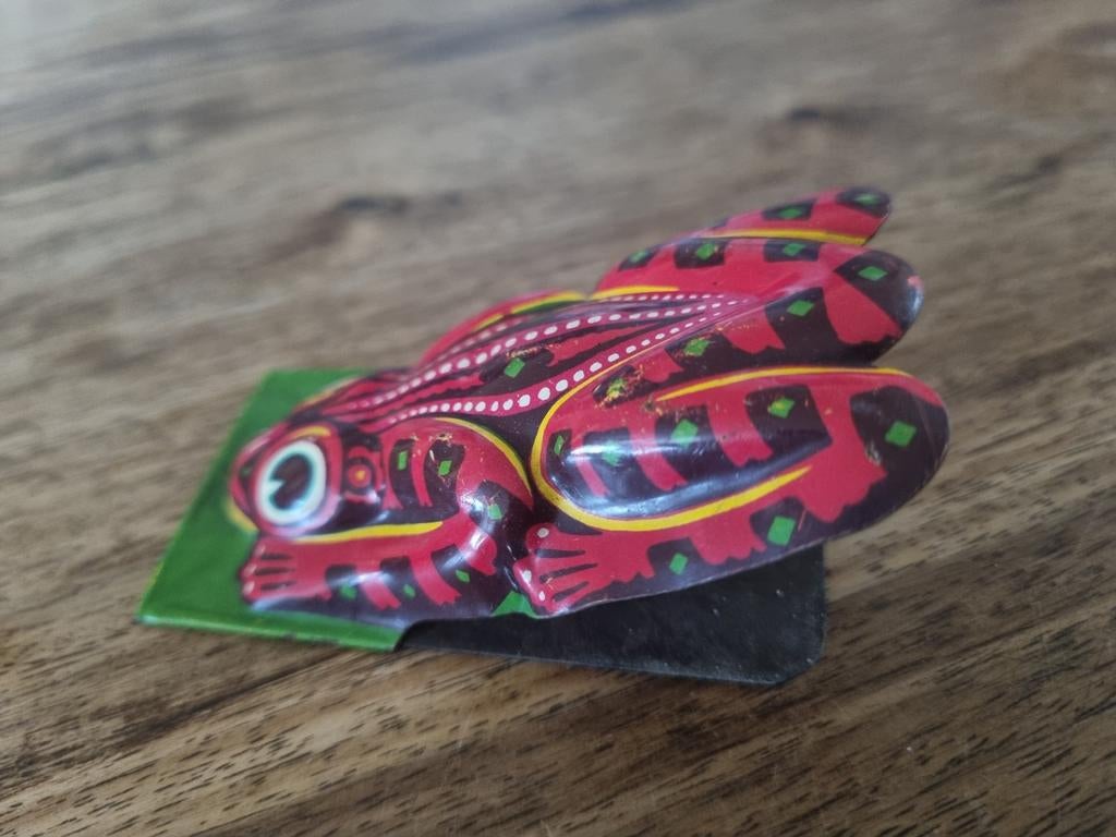 Vintage blikken kikker speelgoed - Made in Germany, Ophalen of Verzenden