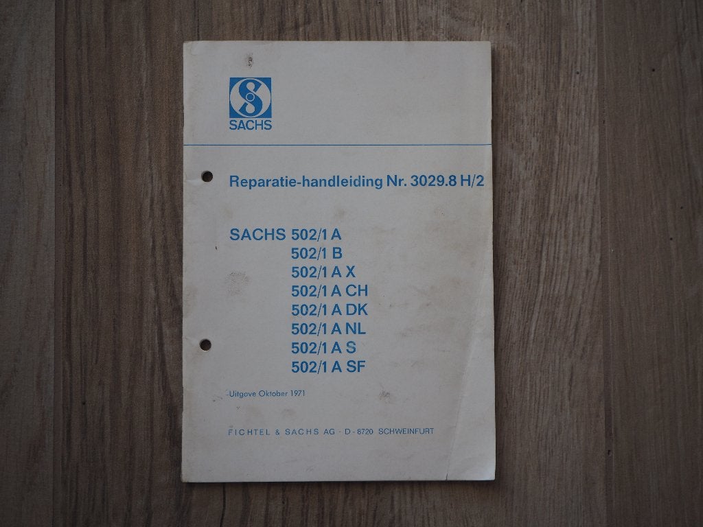 Sachs reparatiehandleiding, Verzenden, Zo goed als nieuw