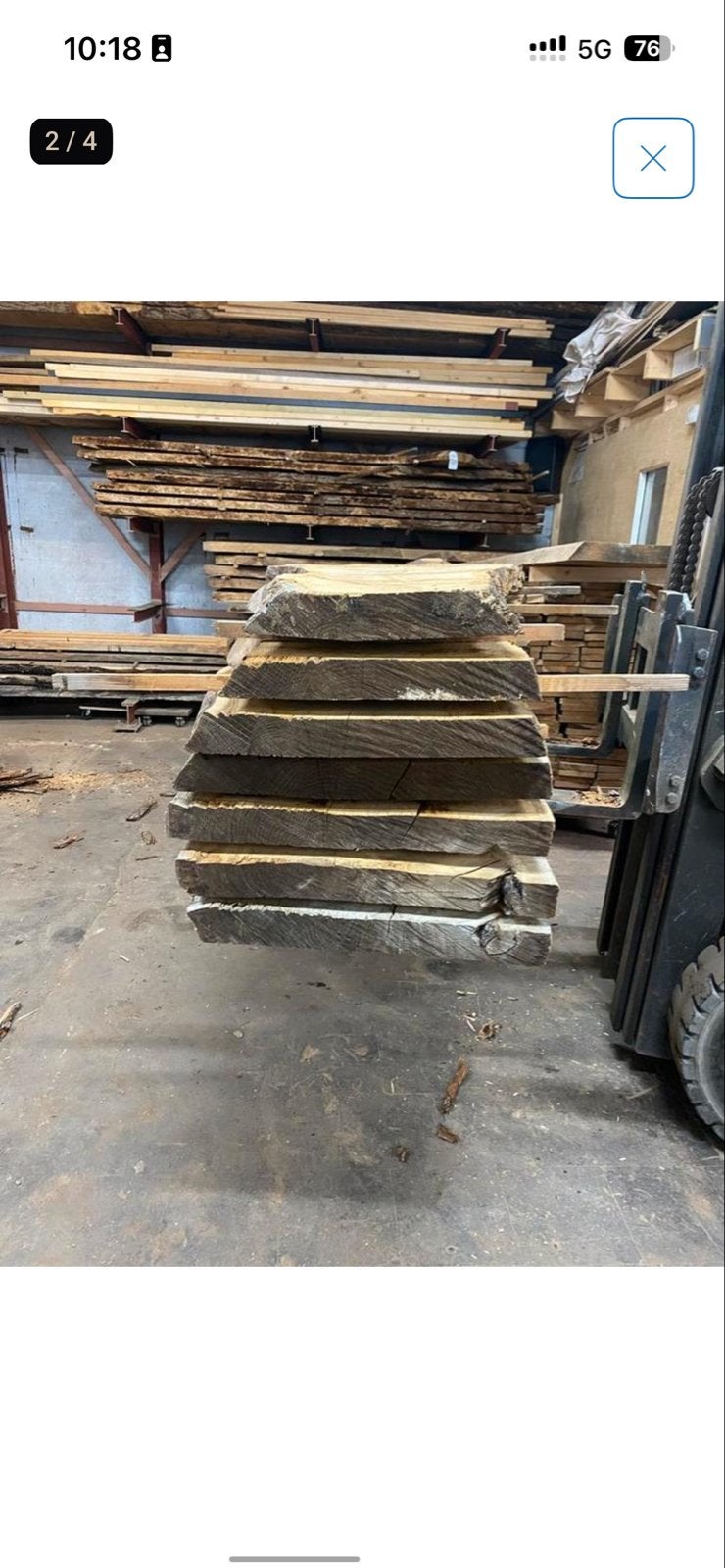 Eiken Schaaldelen - Ideaal voor Epoxy & Bar Bladen, Ophalen, Eiken, Nieuw, 200 tot 250 cm