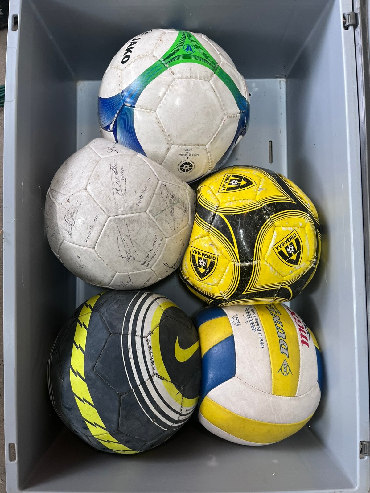 5 ballen, Maat XS of kleiner, Ophalen of Verzenden, Gebruikt, Bal
