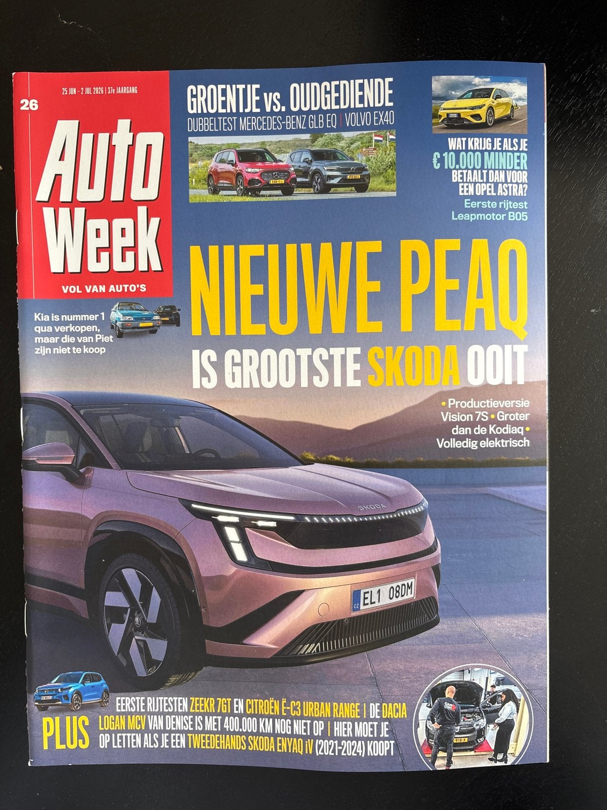 AutoWeek Magazine - Nieuwe Skoda, Dubbeltest Mercedes-Benz, Ophalen of Verzenden, Nieuw, Overige typen