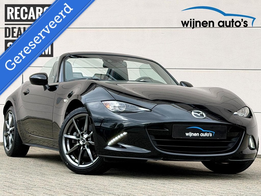 Mazda MX-5 2.0 GT-M/ Recaro //gereserveerd//, 1998 cc, 4 cilinders, Cabriolet, Zwart
