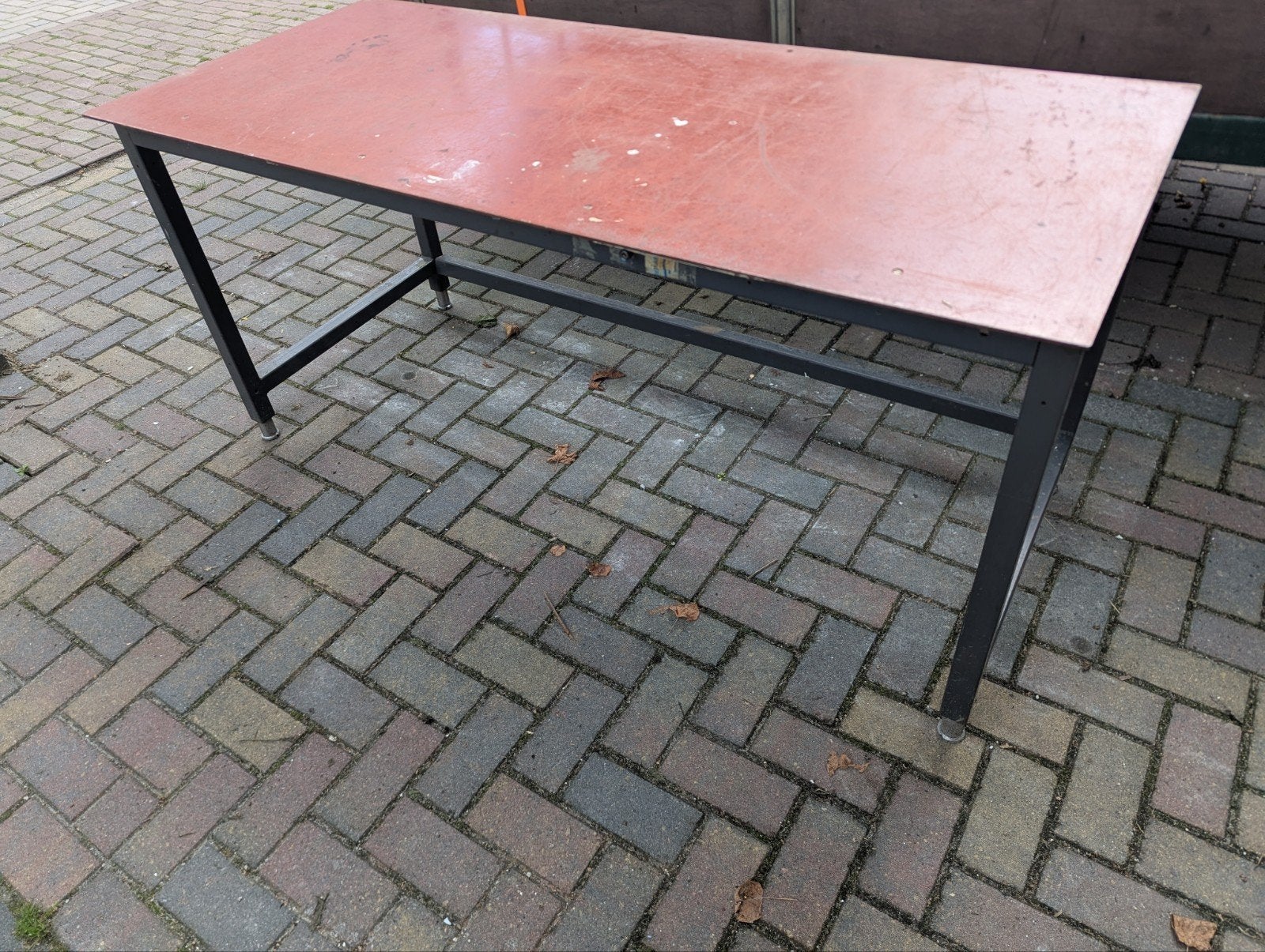 Zware metalen werkbank / lastafel, Doe-het-zelf en Verbouw, Ophalen of Verzenden, Gebruikt, 170 cm of meer