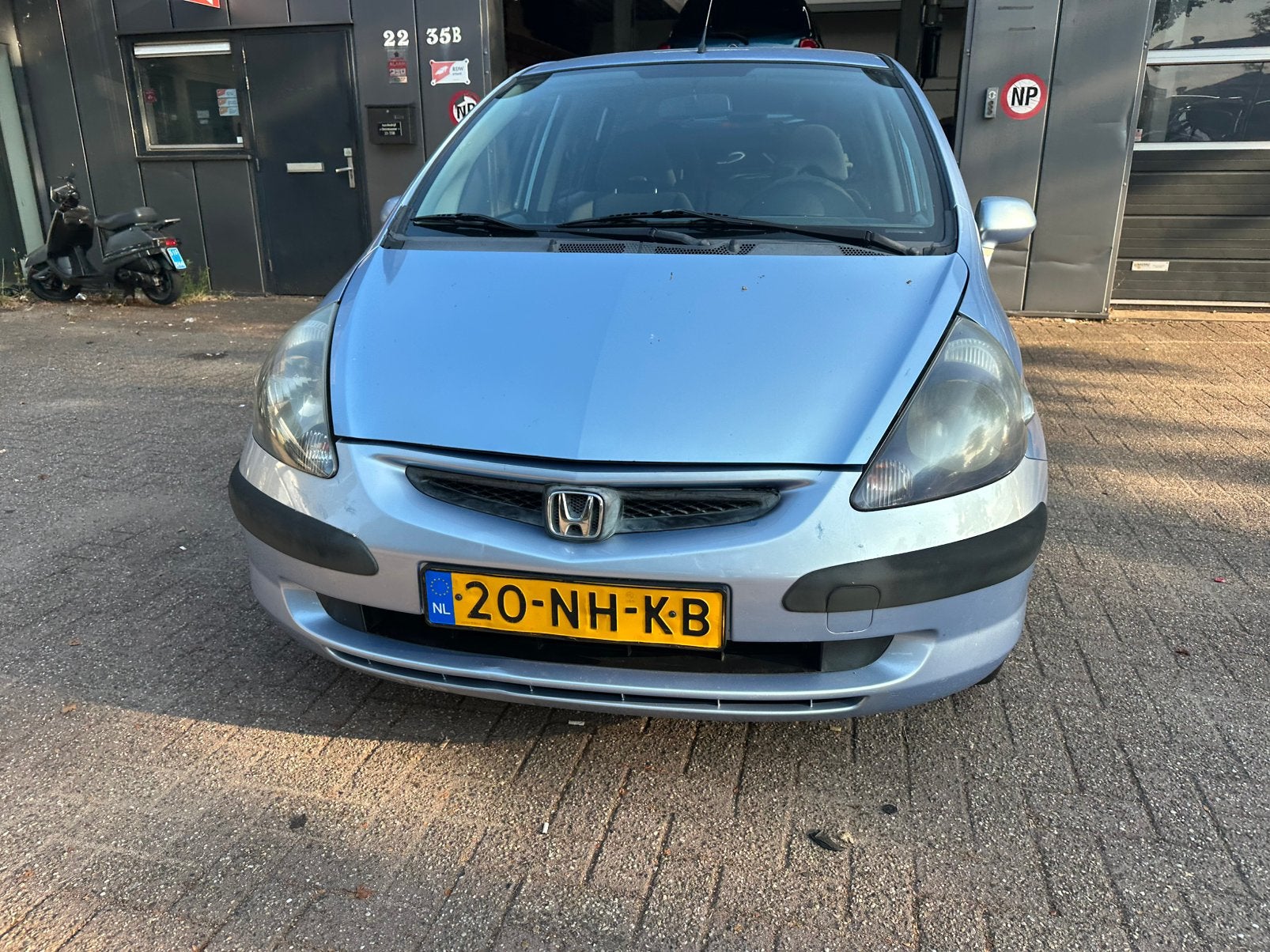 Honda Jazz 1.4 I CVT 2003 Blauw, Auto's, 83 pk, 450 kg, 4 cilinders, Origineel Nederlands