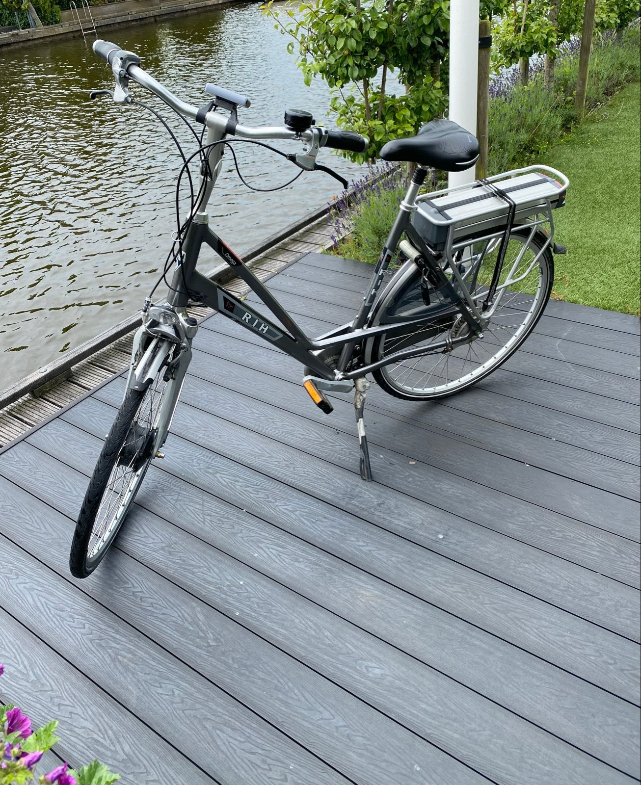 RIH Omega  elektrische fiets, Zo goed als nieuw, 55 tot 59 cm, 30 tot 50 km per accu, Ophalen