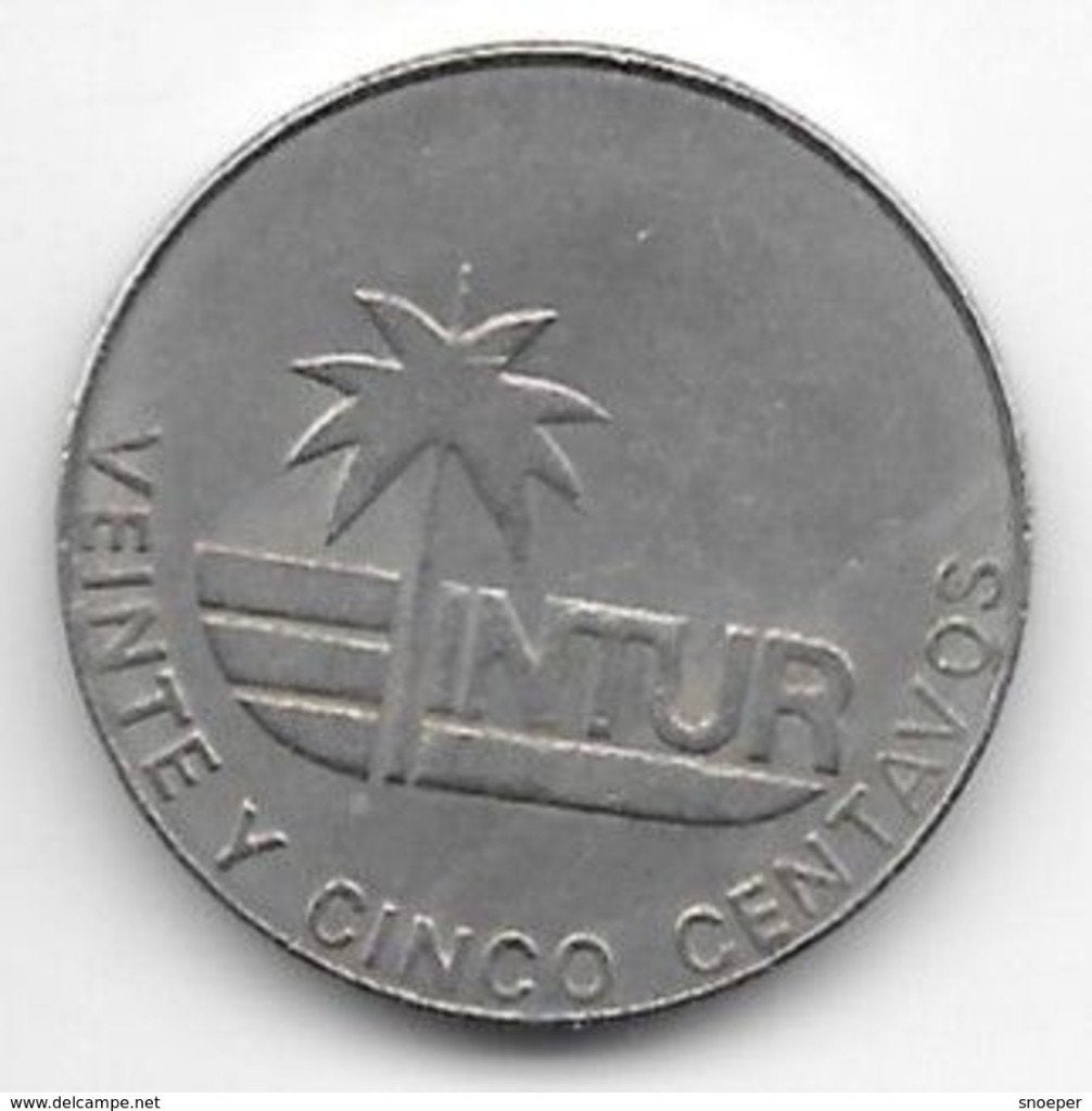 cuba 25 centavos 1981 km 417 xf+/ms 60, Verzenden, Noord-Amerika, Losse munt