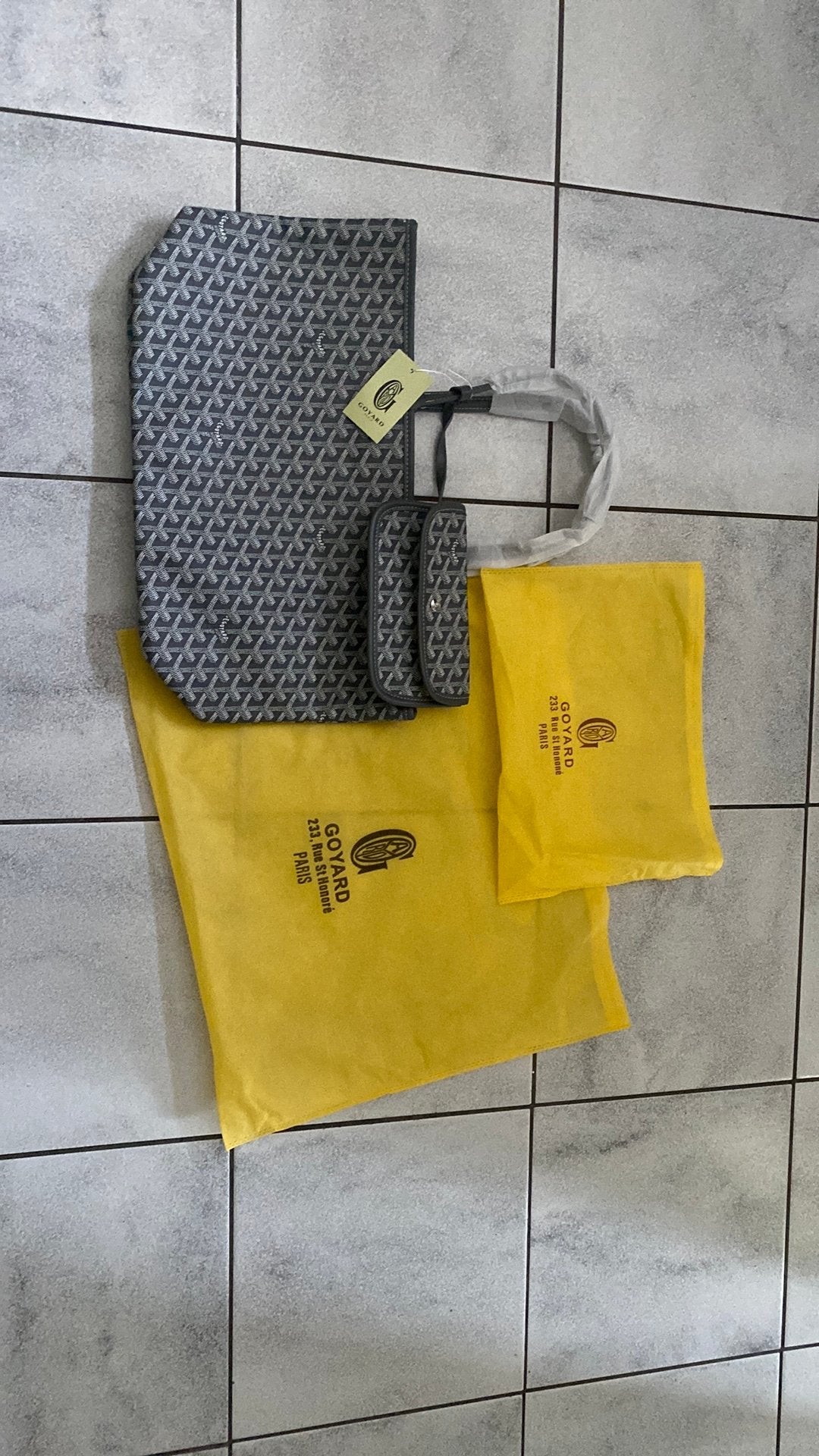 Goyard vrouwentas, Verzenden, Nieuw, Grijs, Shopper