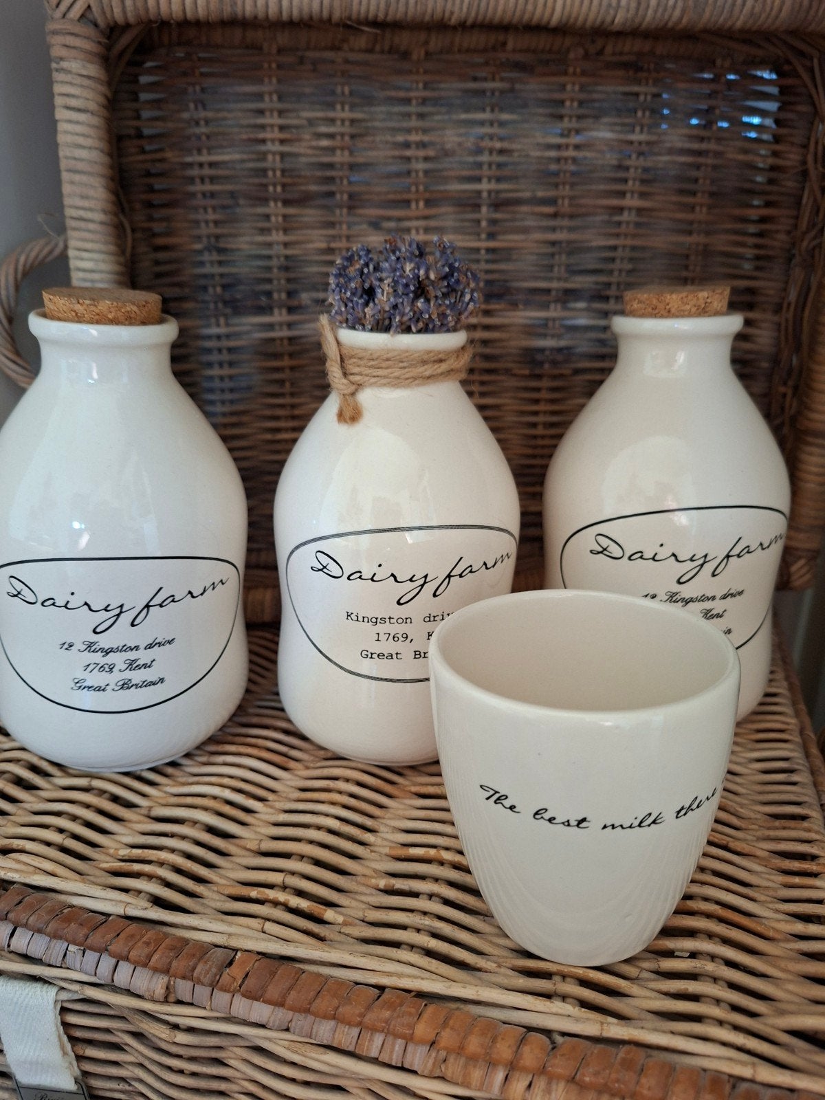 Riviera maison melksetje oude collectie, Ophalen, Zo goed als nieuw, Glas, Overige stijlen