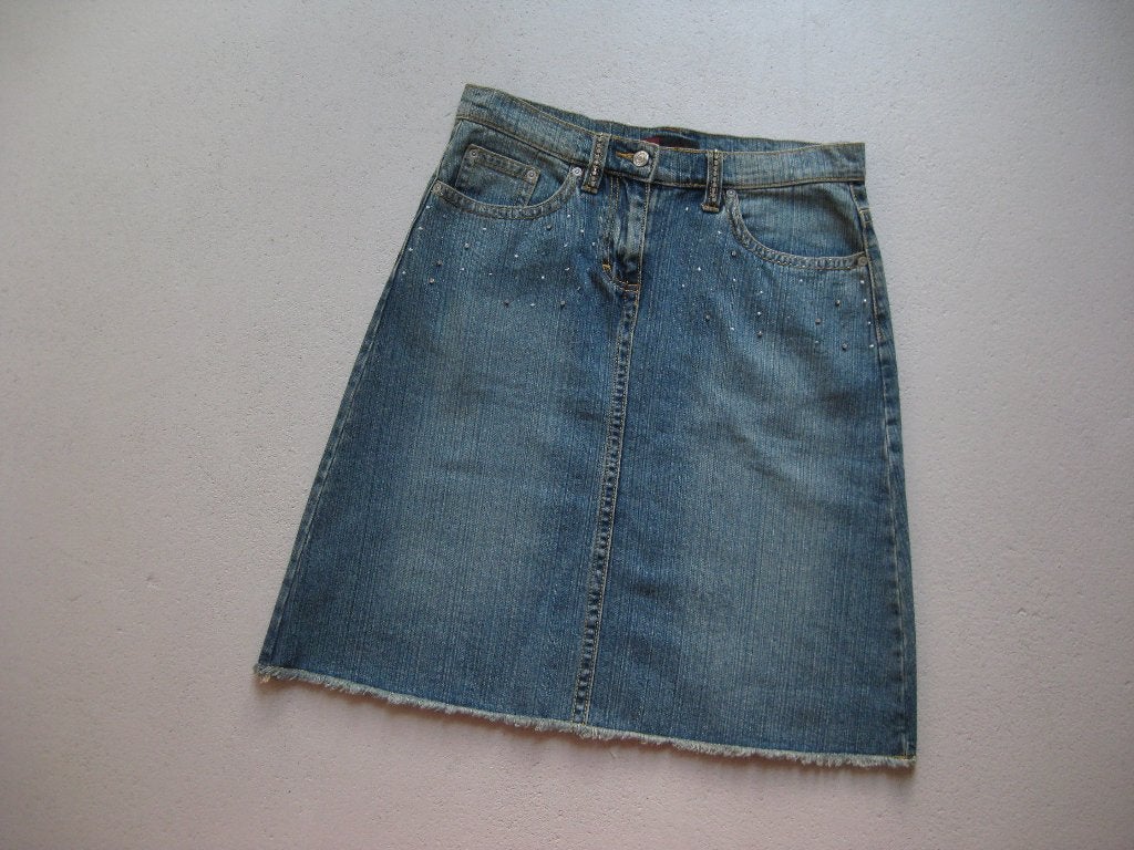 NTS Not The Same spijker rok maat 40 met bling, Maat 38/40 (M), NTS Not The Same, Blauw, Ophalen of Verzenden