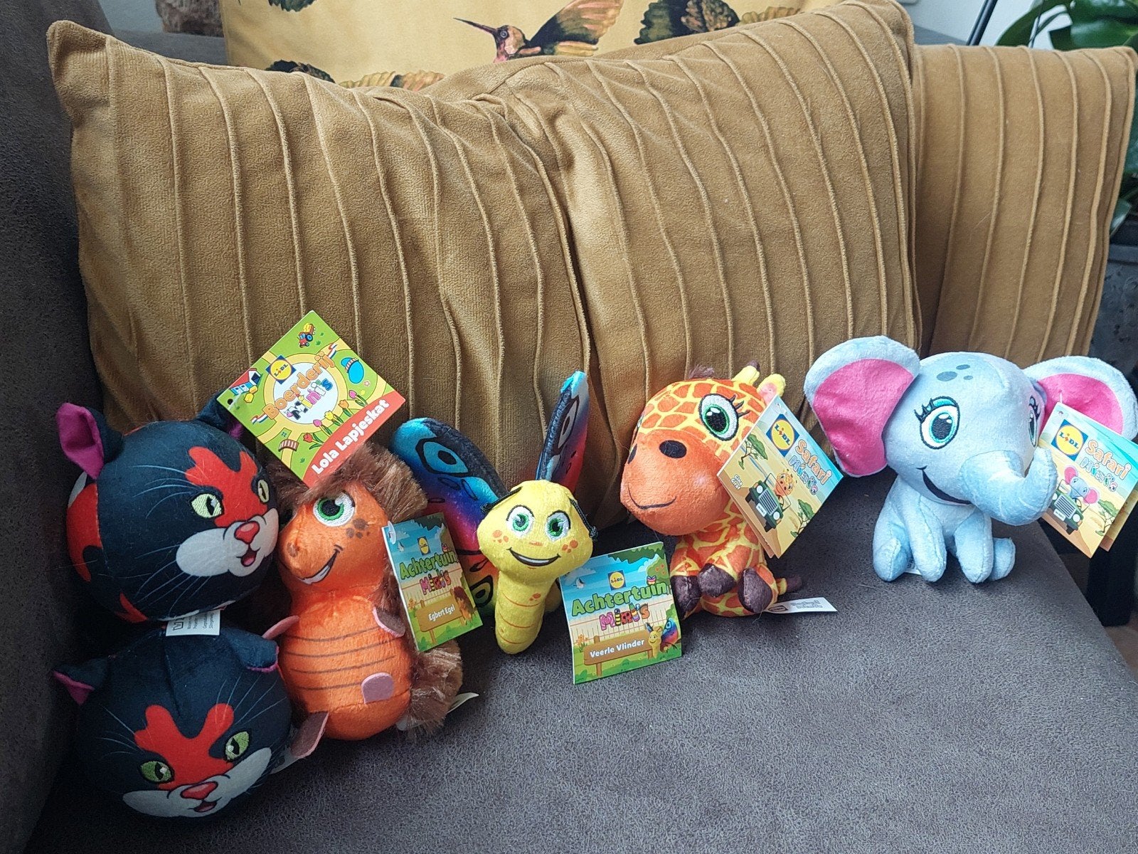 set met 6 nieuwe Lidl knuffels, Lidl, Nieuw, Zwart, Ophalen of Verzenden