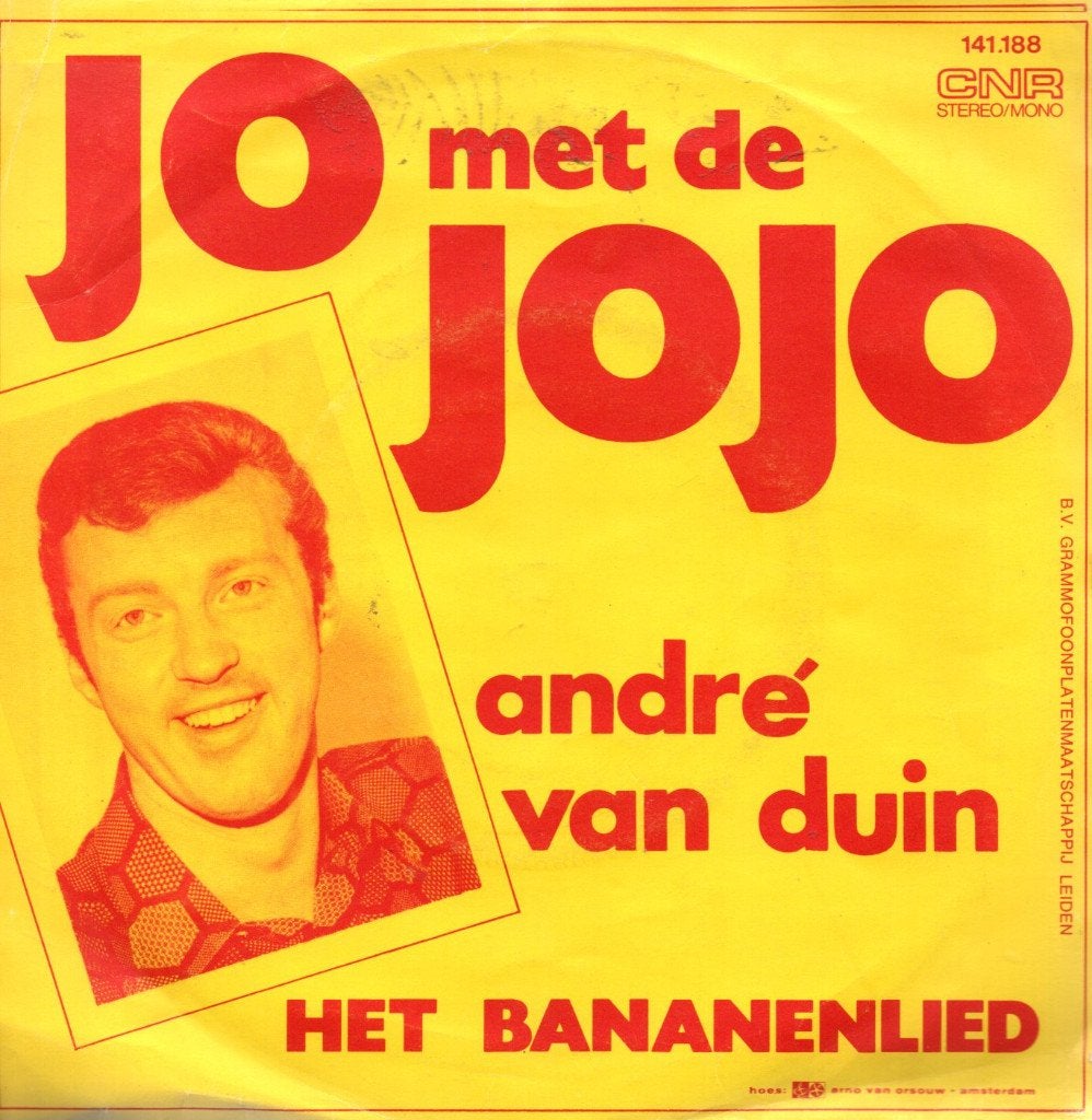 Andre Van Duin. Het Bananenlied. NR1167/1168, Verzenden, Gebruikt, Nederlandstalig