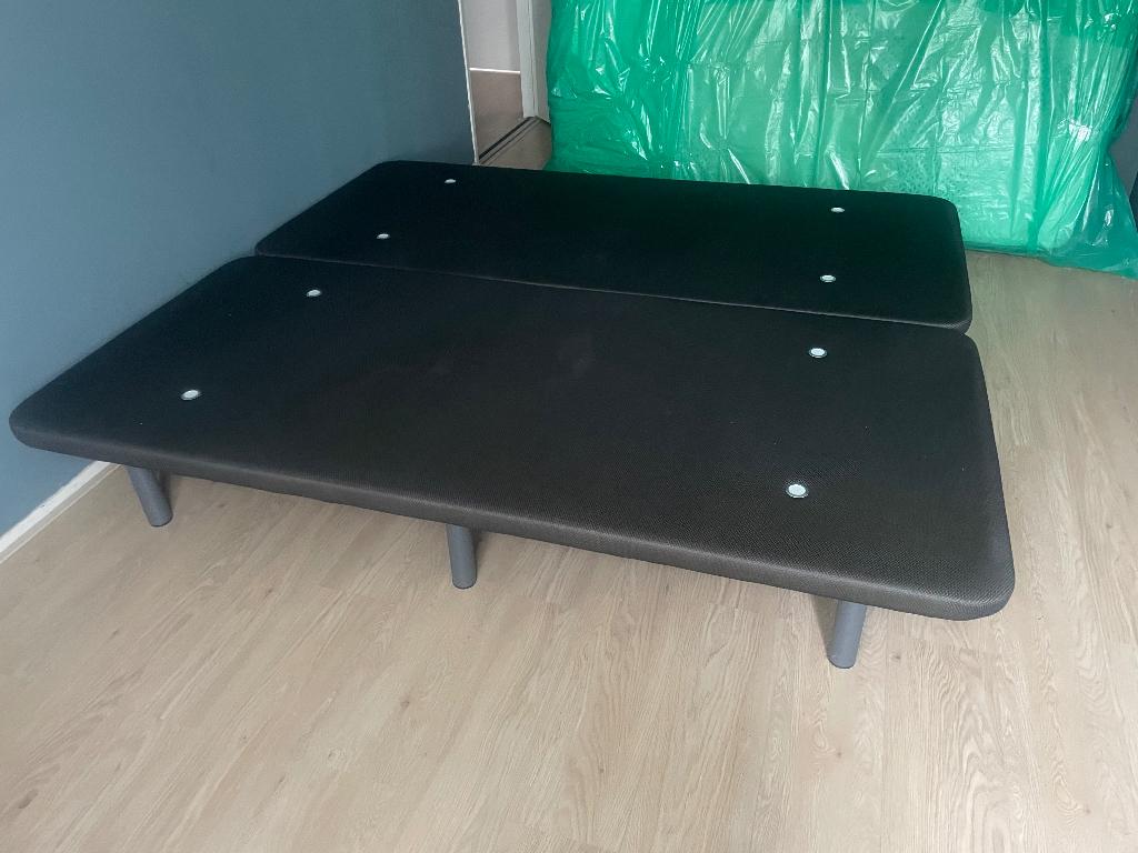 Bedbodem 180x200 (2x 90x200), Huis en Inrichting, Slaapkamer | Bedden, Ophalen, Modern en functioneel, Eenpersoons, Zwart