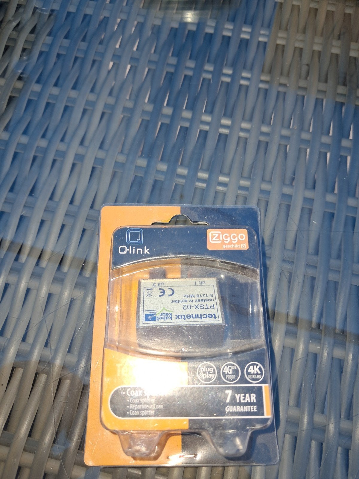 Q-link Ziggo Coax Splitter (nieuw in verpakking), Ophalen of Verzenden, Nieuw, Coaxiale kabel
