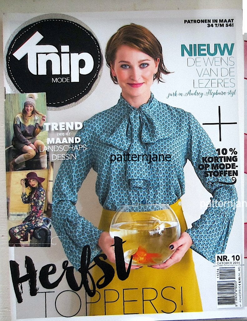 3 x Knipmode 10/2016 en 4 en 6 van 2017 - veel moois!, Overige typen, Verzenden, Vrouw, Zo goed als nieuw