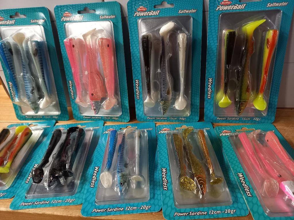 Weedless Zeebaars kunstaas: Power Sardine 12/15cm, Tinstraat, Nieuw, Ophalen of Verzenden, Info@purefishing.com