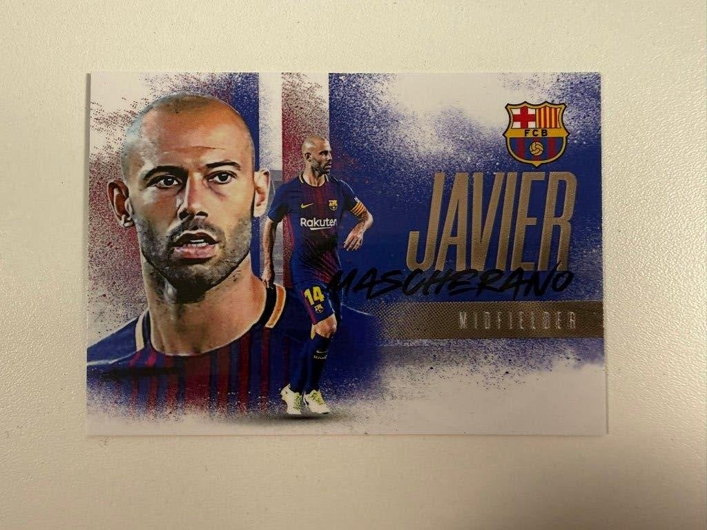 Javier Mascherano Landscape Futera FX Barcelona 2026, Ophalen of Verzenden, Nieuw, Buitenlandse clubs, Poster, Plaatje of Sticker