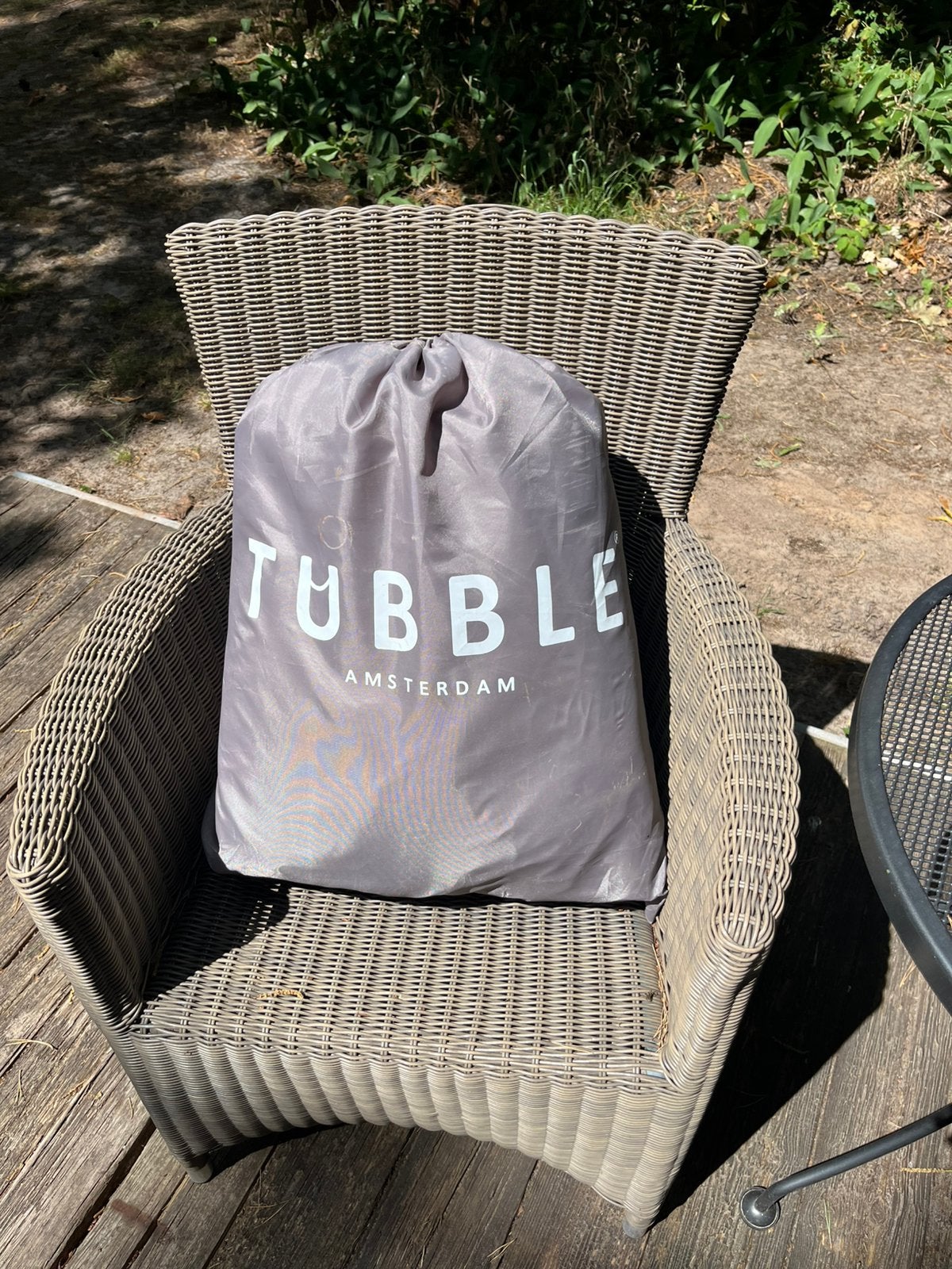Tubble Royale - Ambient Taupe - opblaasbad, Ophalen of Verzenden, Zo goed als nieuw