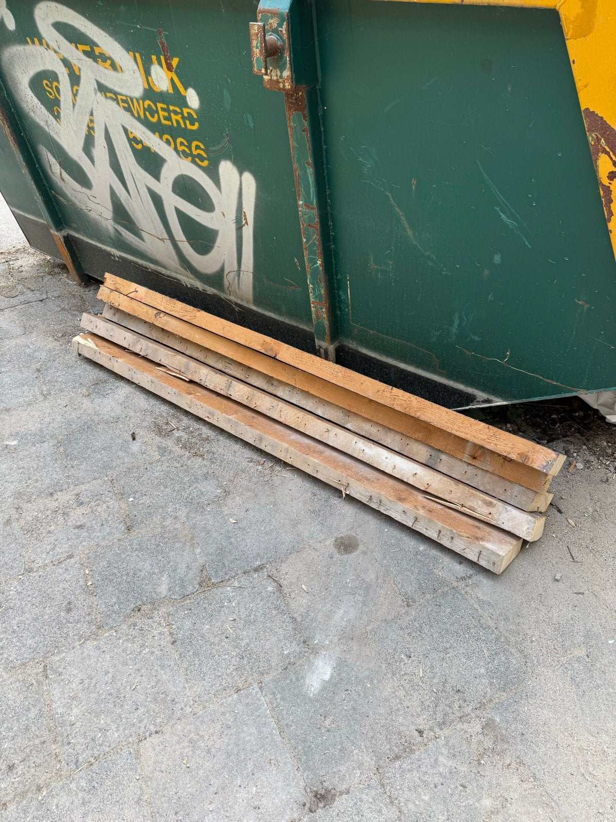 Oude Houten vloerbalken 60x145 mm - 6x2m & 5x4m, Ophalen, Gebruikt, 50 mm of meer, Balk