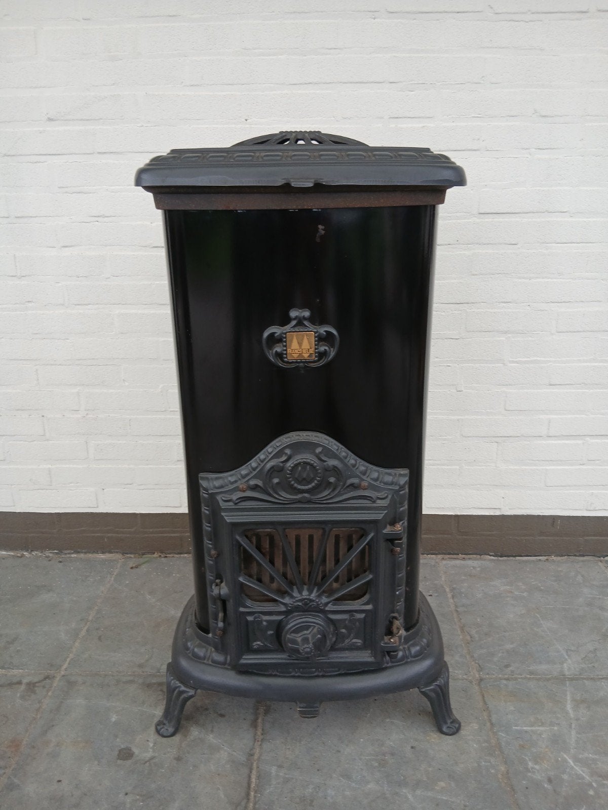 Franco belge hout / kolenkachel, Huis en Inrichting, Ophalen, Hout, Houtkachel