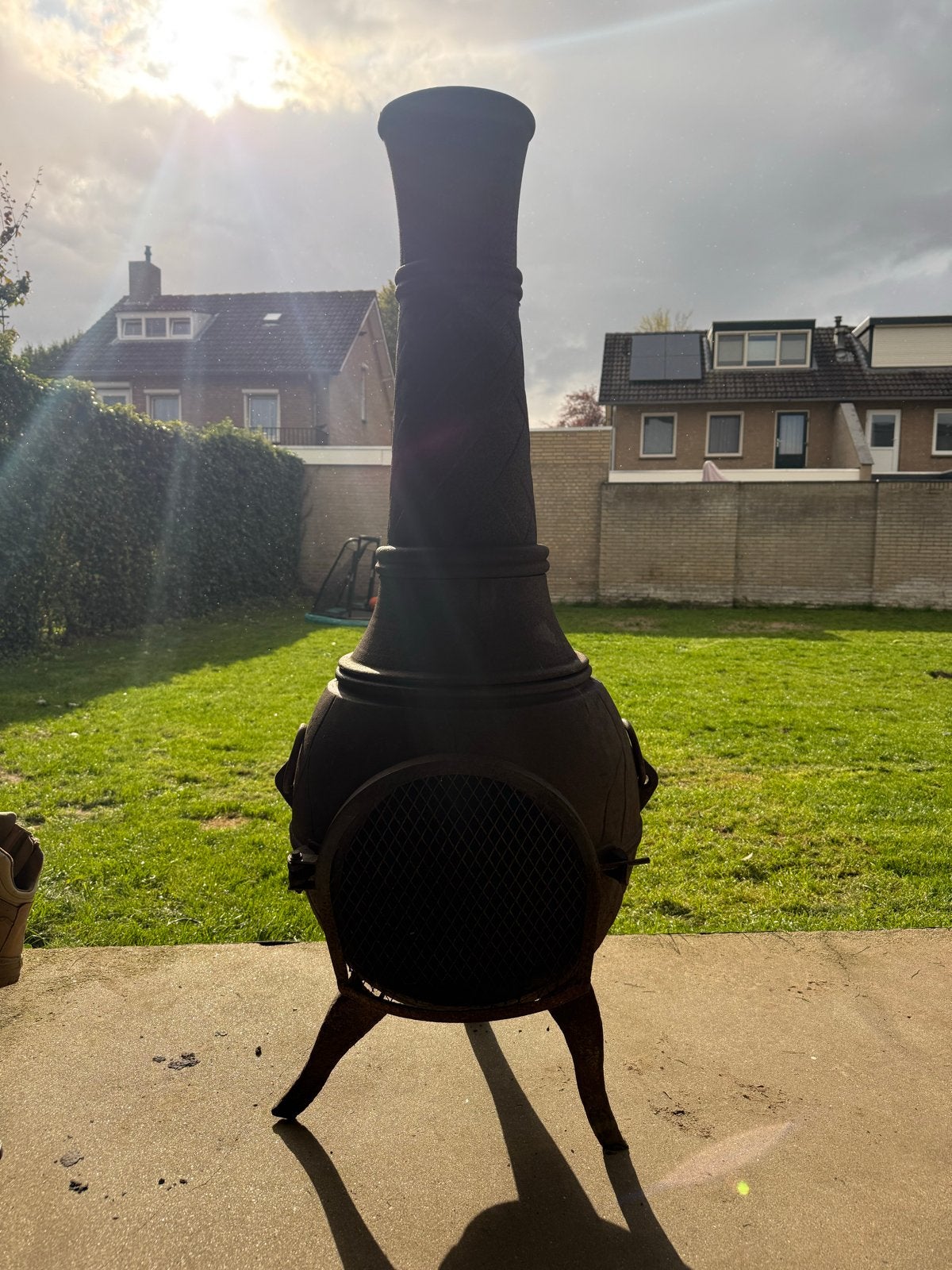 Gietijzeren kachel 150cm - Gebruikt, goede staat, Tuin en Terras, Ophalen, Gebruikt, Nvt, Nvt