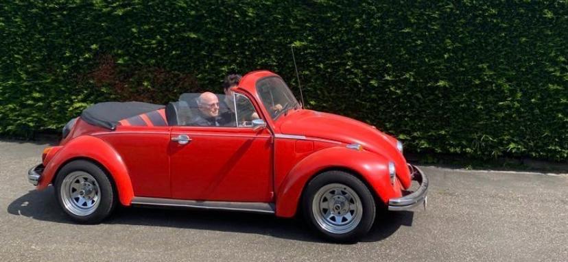 Volkswagen  cabrio 1968 Rood oldtimer, Auto's, Volkswagen, Particulier, Beetle (Kever), Benzine, Cabriolet, Handgeschakeld, Origineel Nederlands