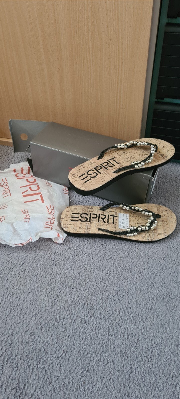 Esprit slippers met kralen - Maat 38, Ophalen of Verzenden, Nieuw