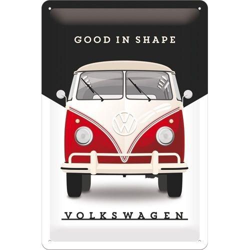 Volkswagen good in shape Bulli relief reclamebord van metaal