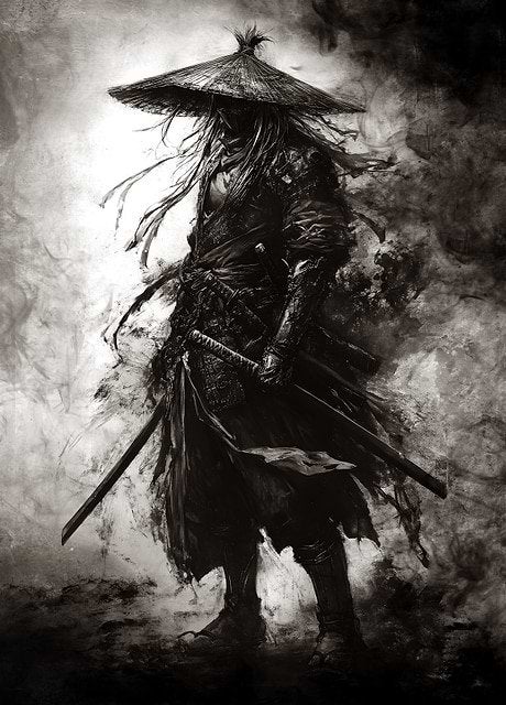 Metalen Wanddecoratie Samurai Krijger 67.5x48cm, Ophalen, Nieuw