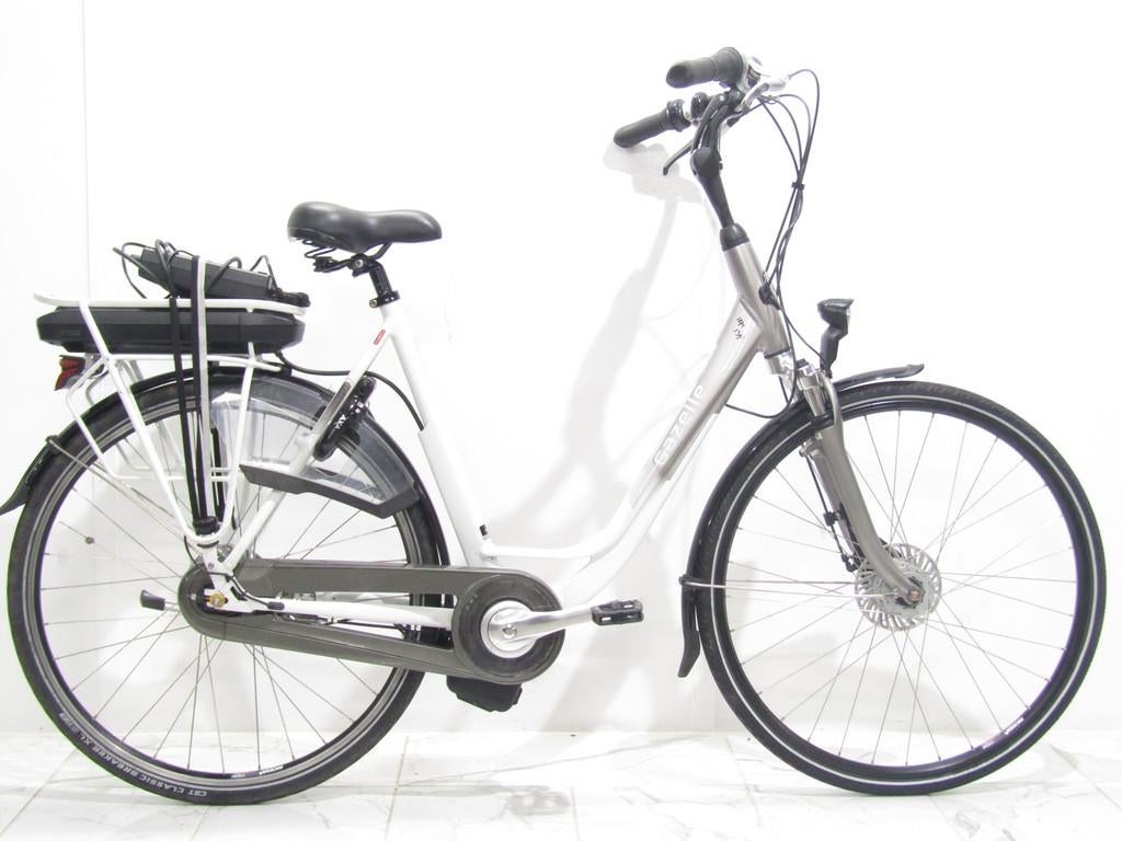 Gazelle Orange wit dames 57cm 28inch, Fietsen en Brommers, Elektrische fietsen, 55 tot 59 cm, Gebruikt, Gazelle