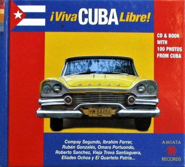 ¡Viva Cuba Libre! CD & Boek met 100 foto's van Cuba, Ophalen of Verzenden, Zo goed als nieuw, Inclusief boekje, Cubaans