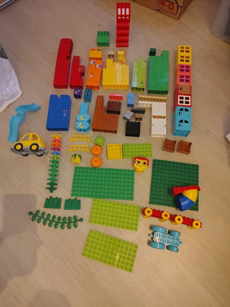 Duplo verzameling losse blokken en platen, Kinderen en Baby's, Speelgoed | Duplo en Lego, Ophalen, Gebruikt, Duplo