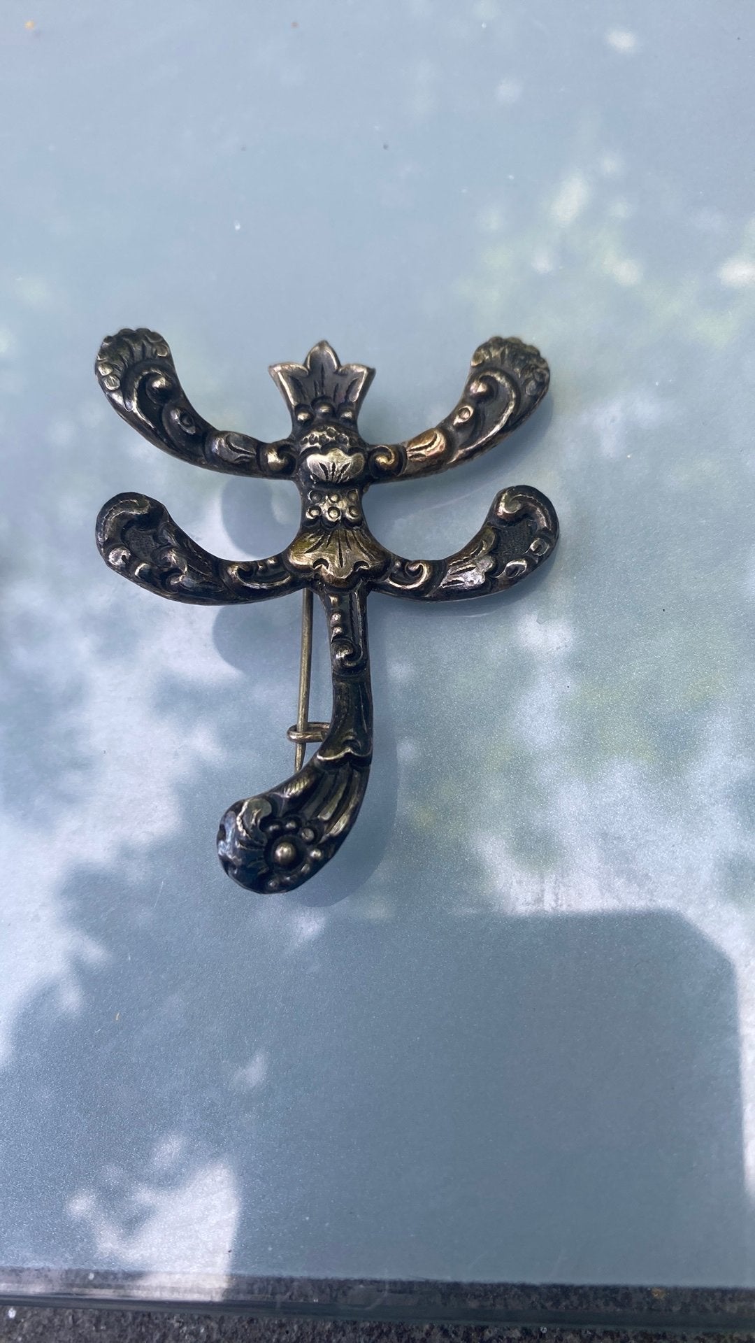 Zilveren broche, Ophalen of Verzenden, Zo goed als nieuw, Zilver
