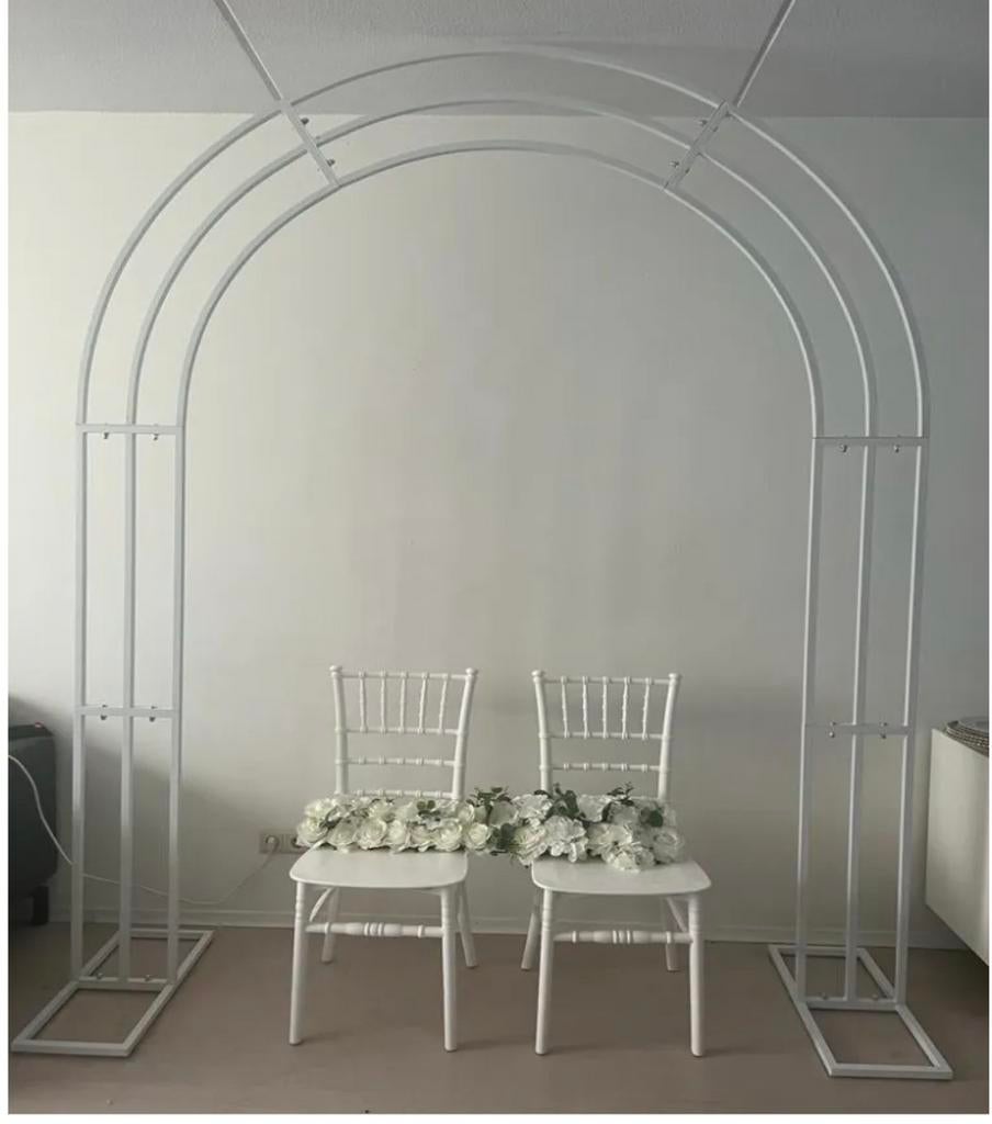 Elegante Witte Trouwboog - Perfect voor Ceremonie, Hobby en Vrije tijd, Feestartikelen, Ophalen of Verzenden, Zo goed als nieuw