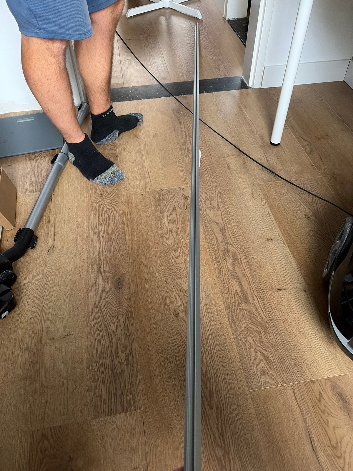 2 afwerklatten voor tegels - aluminium, Ophalen, Gebruikt, Overige materialen, Overige typen