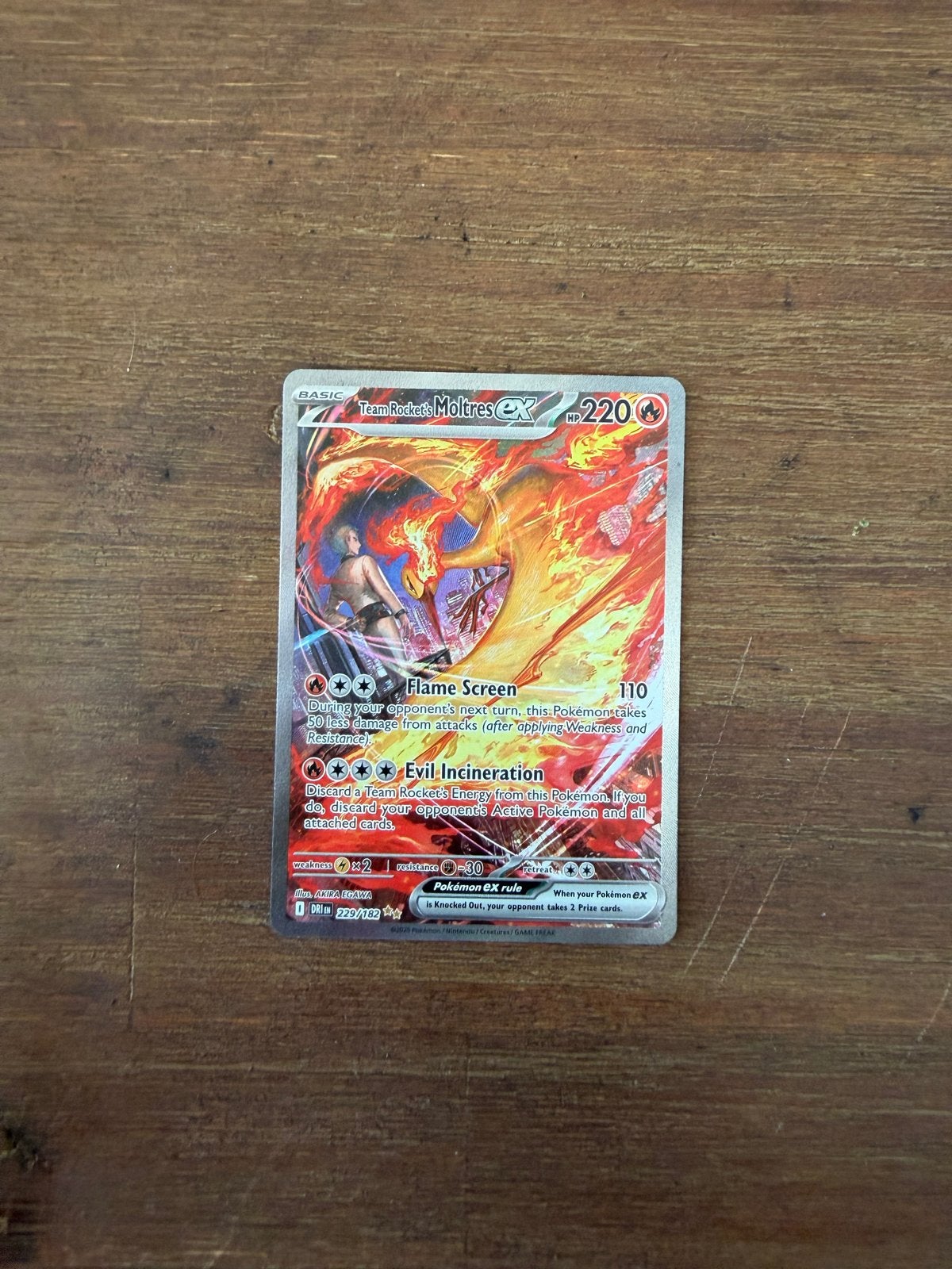 Team Rocket’s Moltres EX DRI 229 Pokémon Kaart, Hobby en Vrije tijd, Verzamelkaartspellen | Pokémon, Ophalen, Zo goed als nieuw