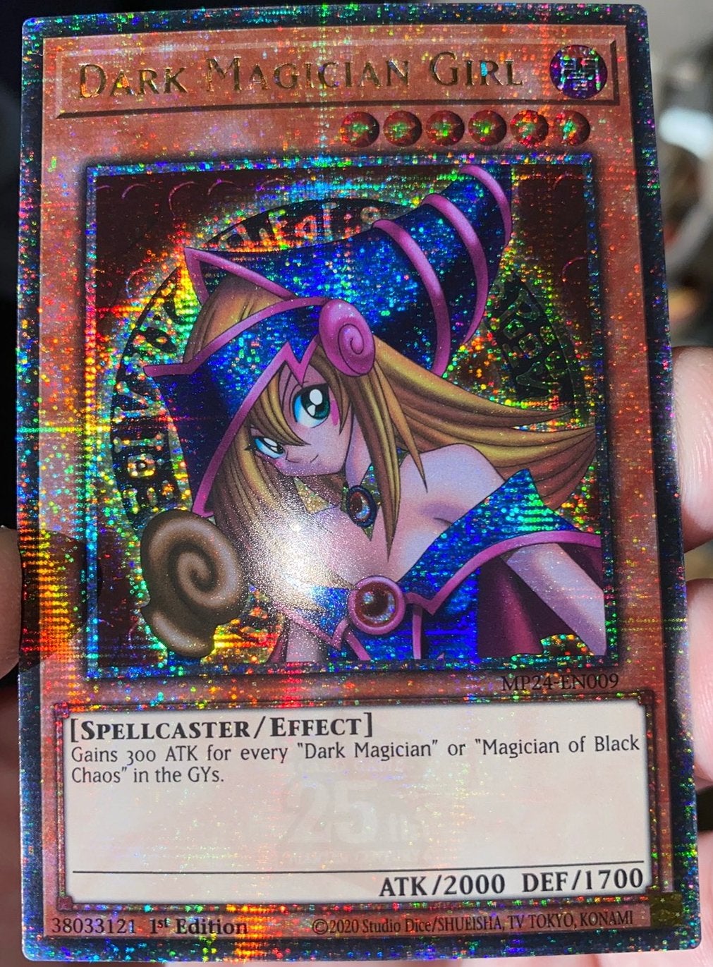 Yu-Gi-Oh! Dark Magician Girl MP24 1st Ed Quartercentury Mint, Hobby en Vrije tijd, Verzamelkaartspellen | Yu-gi-Oh!, Ophalen of Verzenden