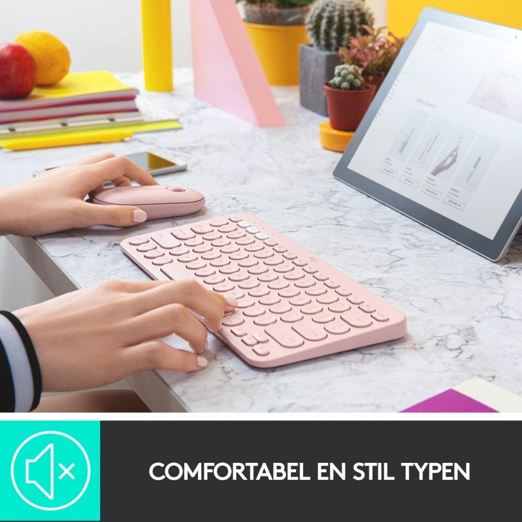 Logitech K380 - Draadloos Toetsenbord - Roze, Theodoor Colenbranderhof 9, 3059LC Rotterdam, Nederland, Logitech, Info@currentcomponents.nl
