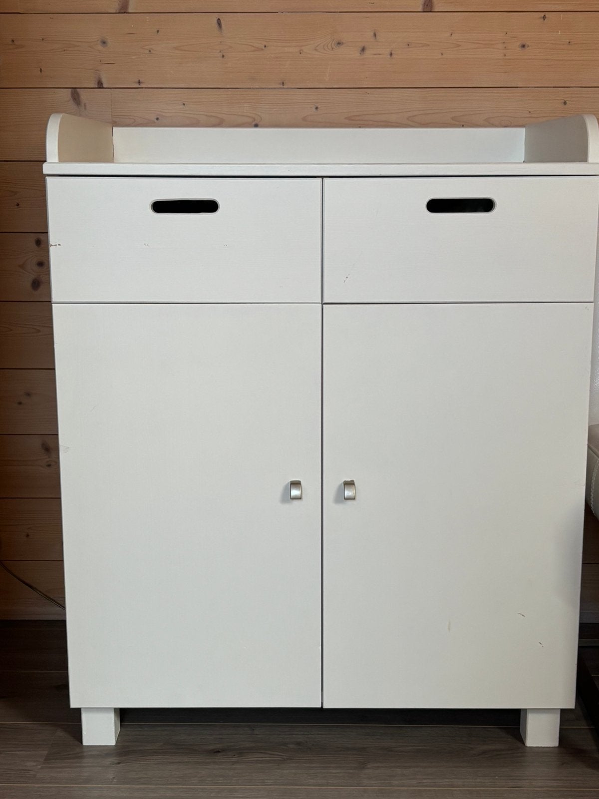 Witte commode in goede staat, Ophalen, Gebruikt, Minder dan 75 cm, 50 tot 70 cm